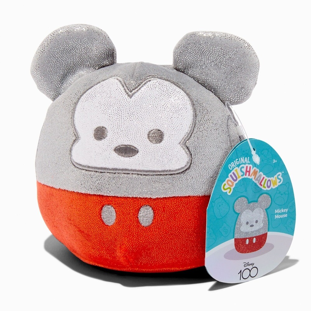 Squishmallow Kellytoy Plush Disney 100 Anniversary Mickey Mouse 5" New with Tag